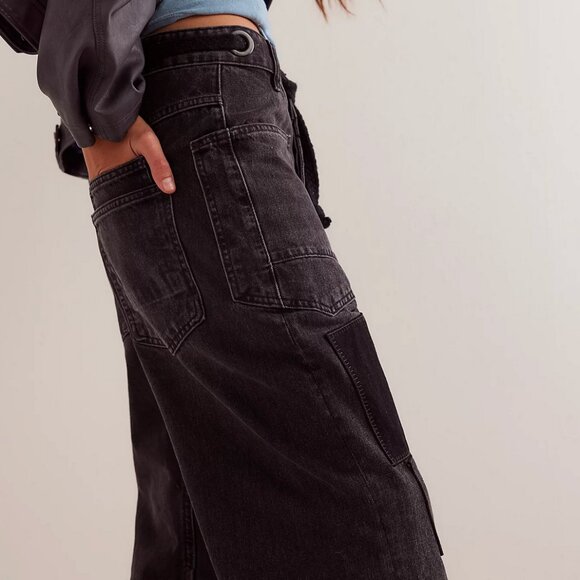 Free People Black Women's Jeans - Picture 3 of 5